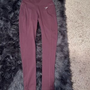 New gymshark training leggings in maroon